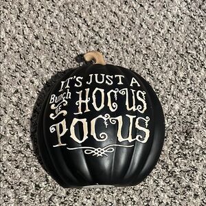 Hocus Pocus Black Pumpkin Decor